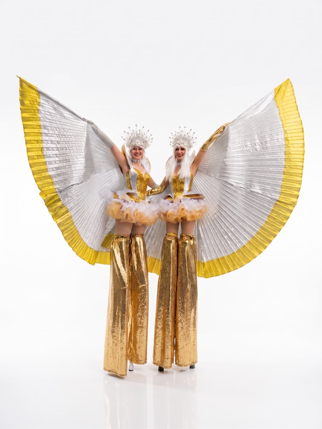 Golden Goddess Stilt Walkers