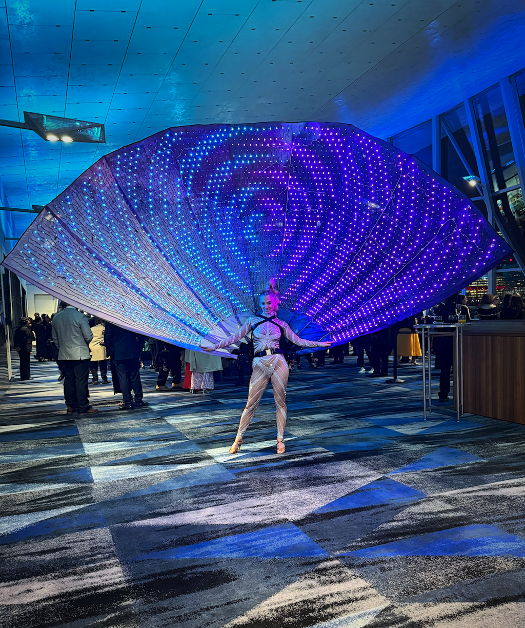 LED Peacock Fan