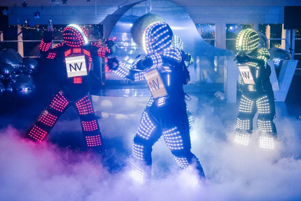 LED Robot Stunt Show
